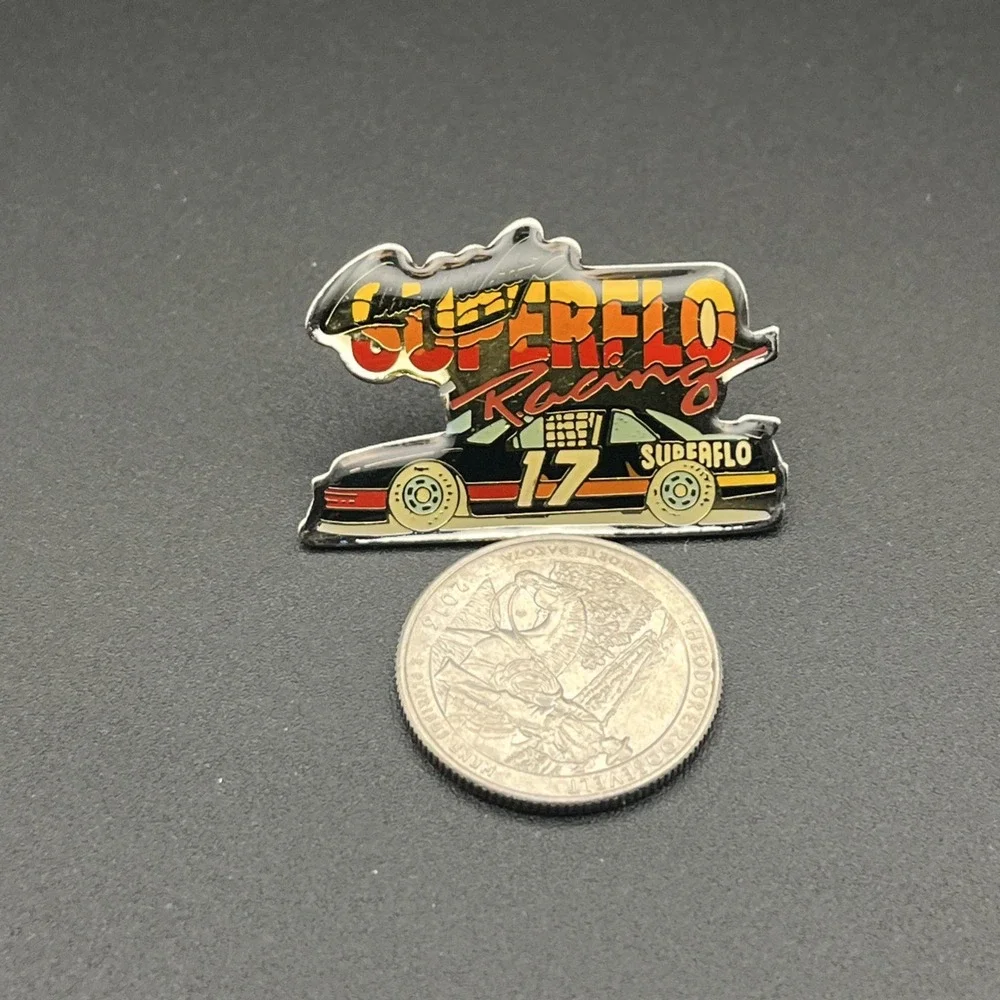 Darrell Waltrip #17 NASCAR Superflo Racing Sponsor Lapel‎ Hat Pin